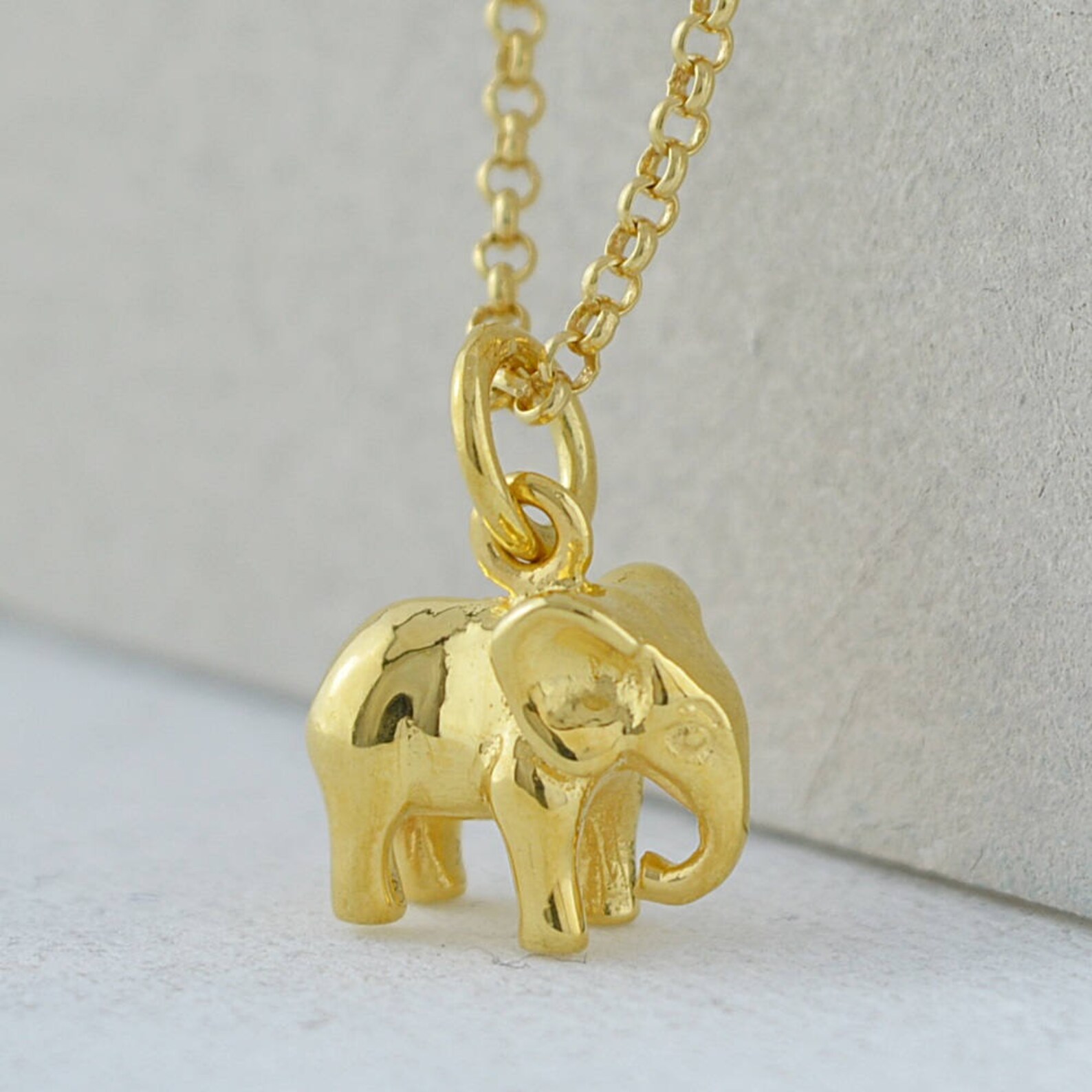 Gold Elephant Stud Earrings Gold Elephant Earrings Elephant Etsy