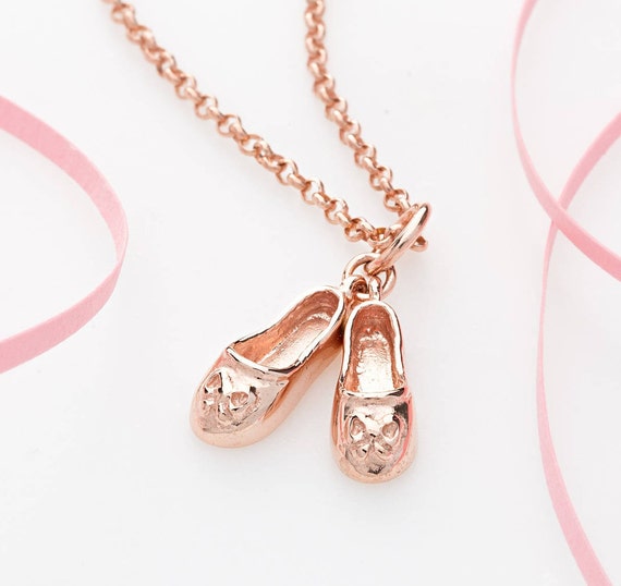 gold ballerina shoes