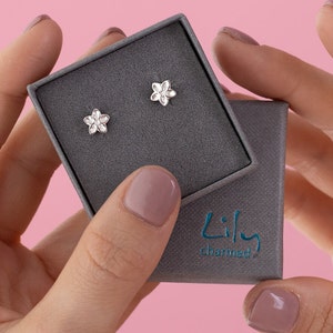 Sterling Silver Forget Me Not Stud Earrings, Flower Earrings, Forget Me Not Studs, Sterling Silver Earrings, Gifts for Her, Mothers Day Gift