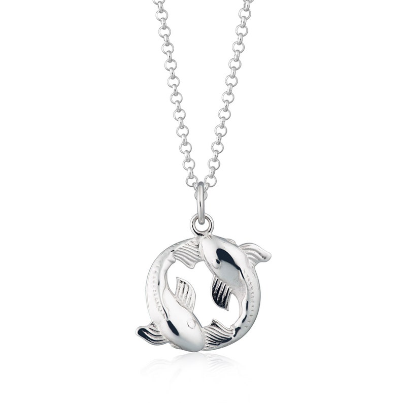 Silver Koi Fish Necklace by LilyCharmed
