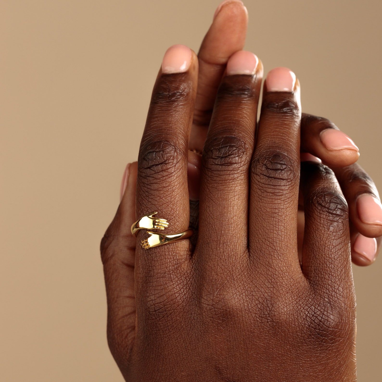 Hug Ring - Adjustable Hugging Hands - Gift For Her - – Higherchakra