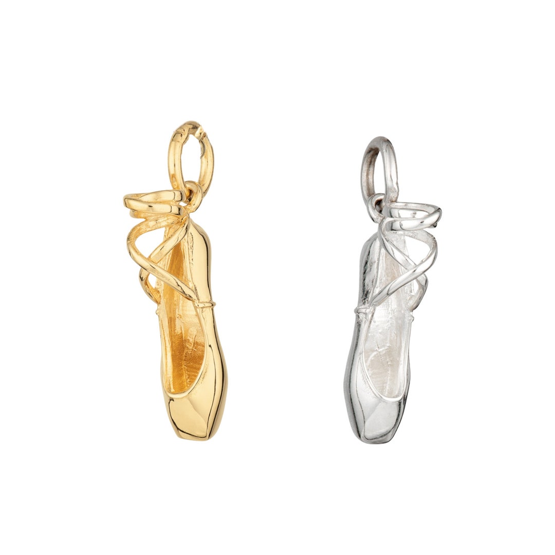 Pointe Ballet Shoe Charm Ballet Shoe Charm Ballet Slipper Etsy