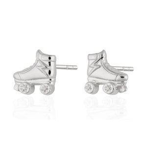 Sterlingzilveren rolschaatsoorknopjes: retro skatercadeau