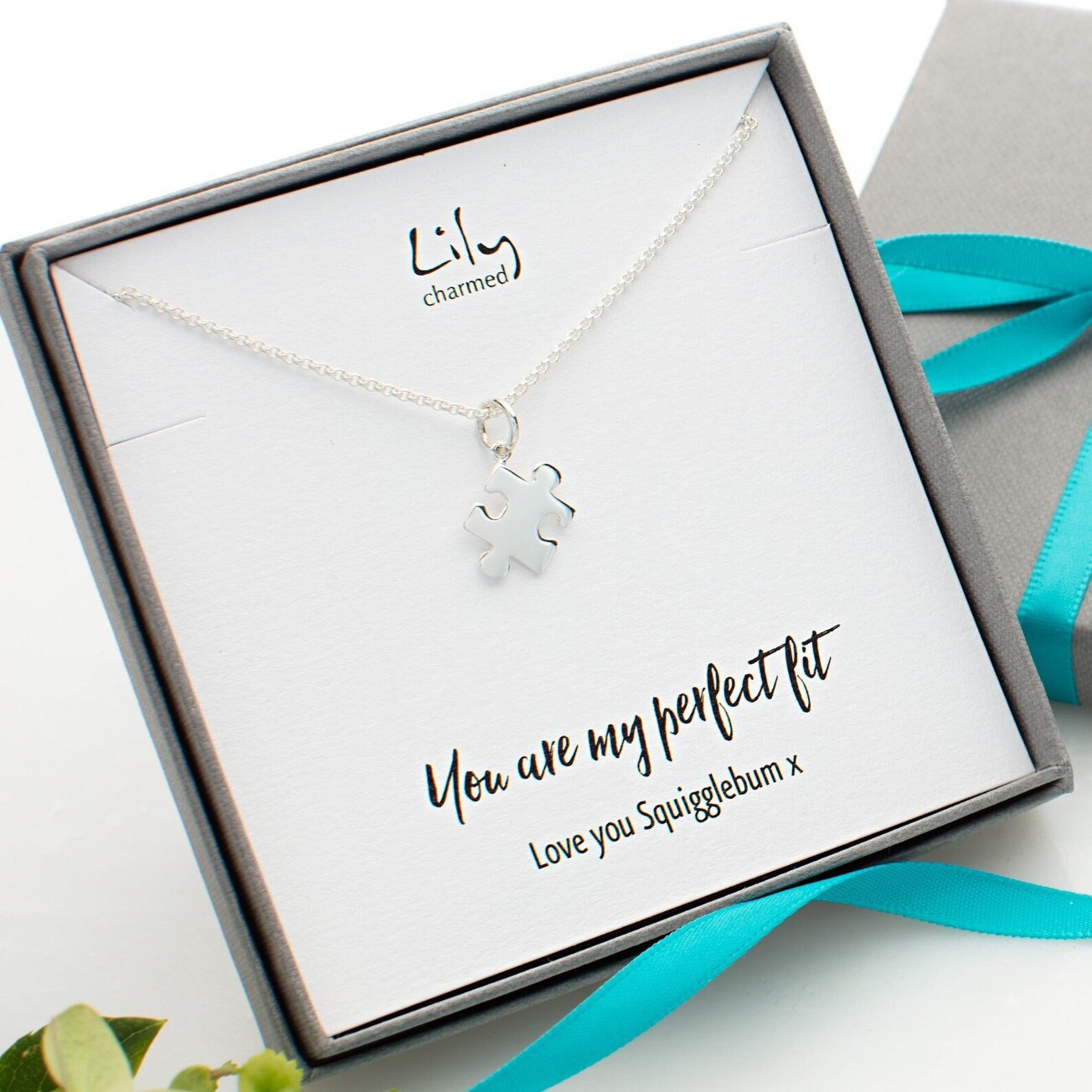 Sterling Silver Jigsaw Charm Necklace Puzzle Necklace Jigsaw Etsy