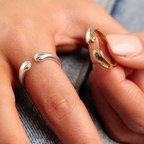 Anillo de pata abierta Anillo de pata de animal ajustable Regalo para amantes de los animales