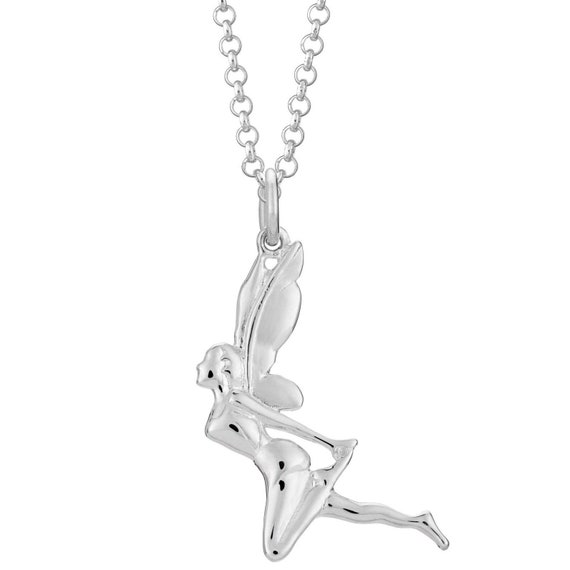 Sterling Silver Fairy Charm Necklace Magical Necklace Bridesmaid