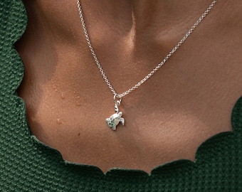 Sterling Silver Turtle Charm Necklace -   Gift - Turtle Pendant - Turtle Necklace - Gifts for Her