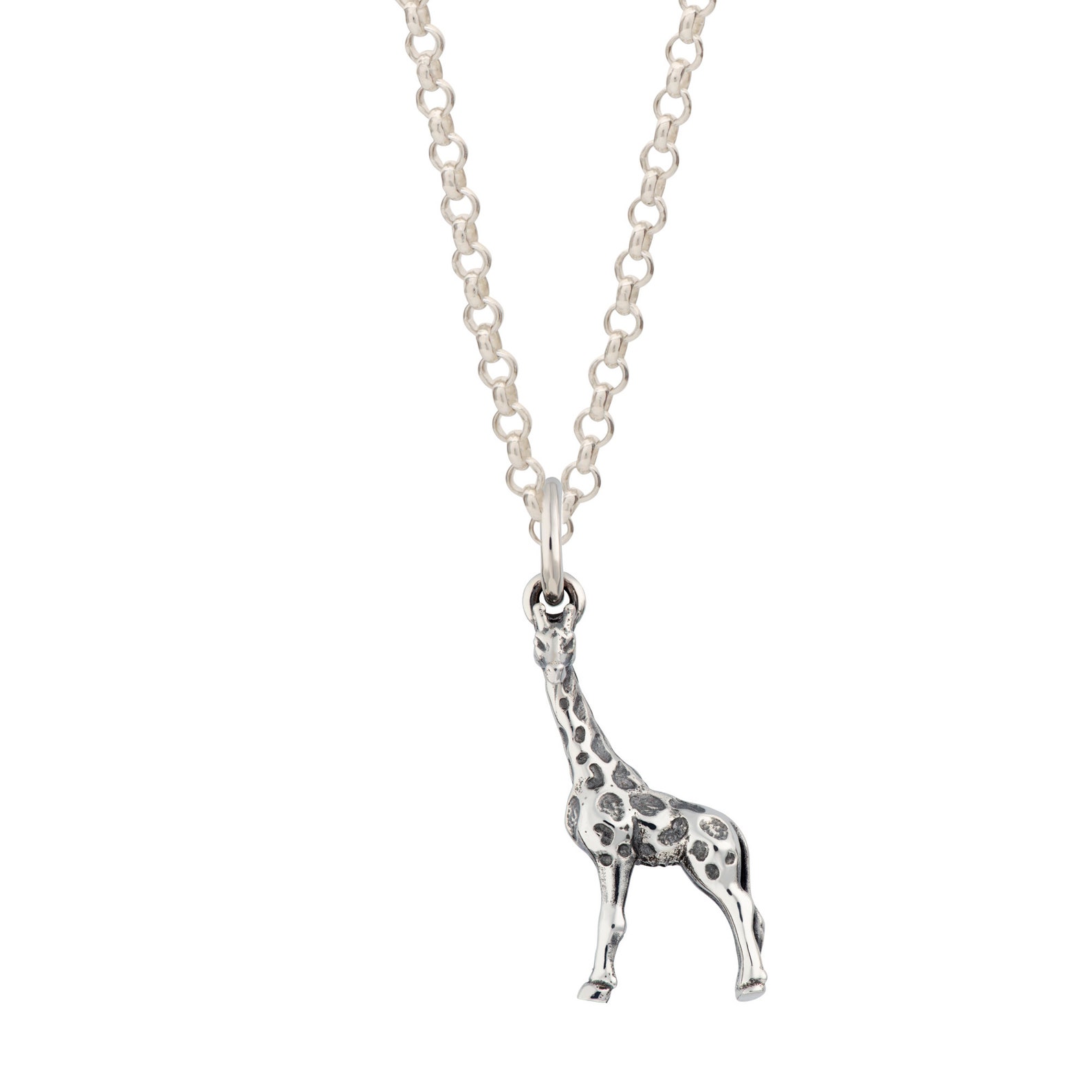 Giraffe Charm Necklace Giraffe Pendant Giraffe Necklace Etsy