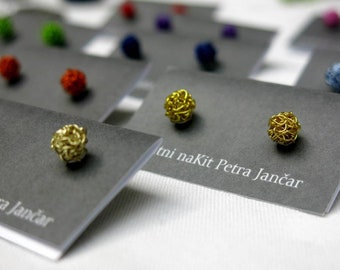 Love Knot Studs, Wire Studs, Small Stud Earrings, Minimal Ball Studs, Every Day Studs, Different Small Round Posts, Small Gift