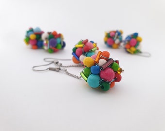 Lolita Summer Dangle Earrings, Colourful Earrings, Funny Dangle And Drop Earrings, Gift for Sister Friend Teacher, Contemporary Design