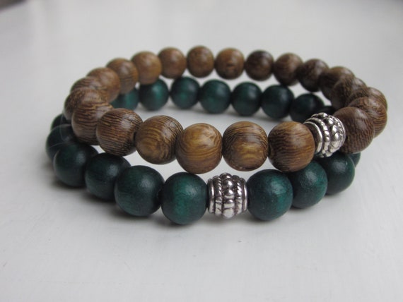 TREEHUT Necklaces | Men | Silver Brown | Natural Koa Wood | Climb Hawaii  Koa Bracelet | Chain Link Bracelets | Treehut