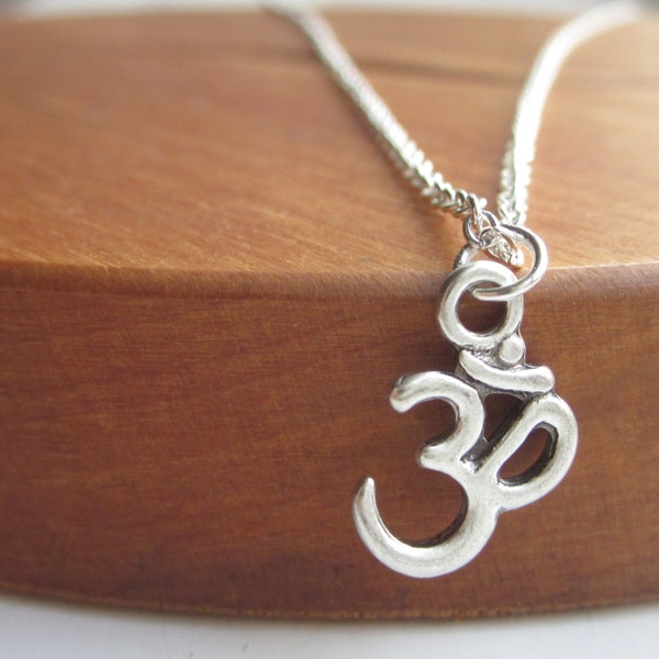 Ohm necklace, silver necklace, necklace UK, silver jewellery UK