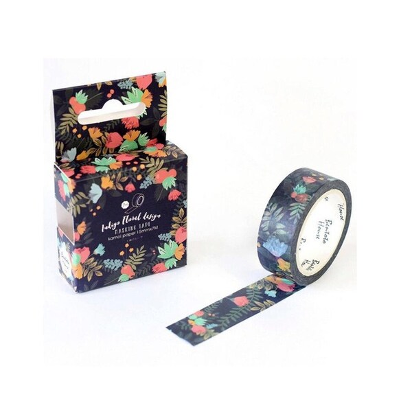 Black Washi Tape Etsy
