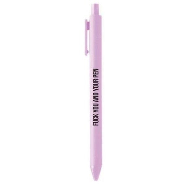 Fuck You & Your Meeting Pen Set in Purple  Set of 3 Funny Sweary Prof –  The Bullish Store