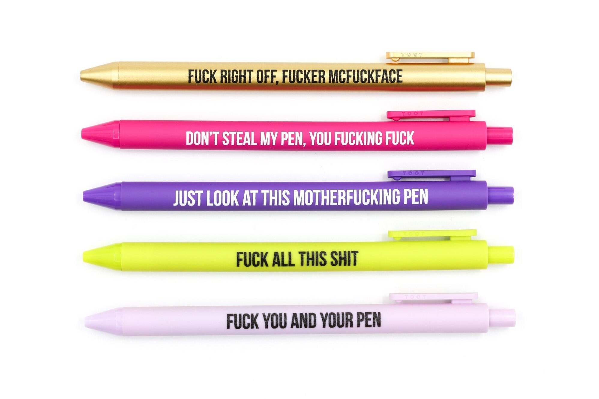 M-F Pens | Bad Word Pens | Glitter Pens | Black Ink Pens