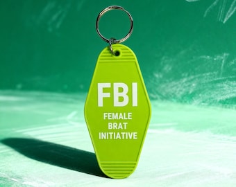 FBI 女児イニシアチブ モーテルスタイル キーホルダー グリーン