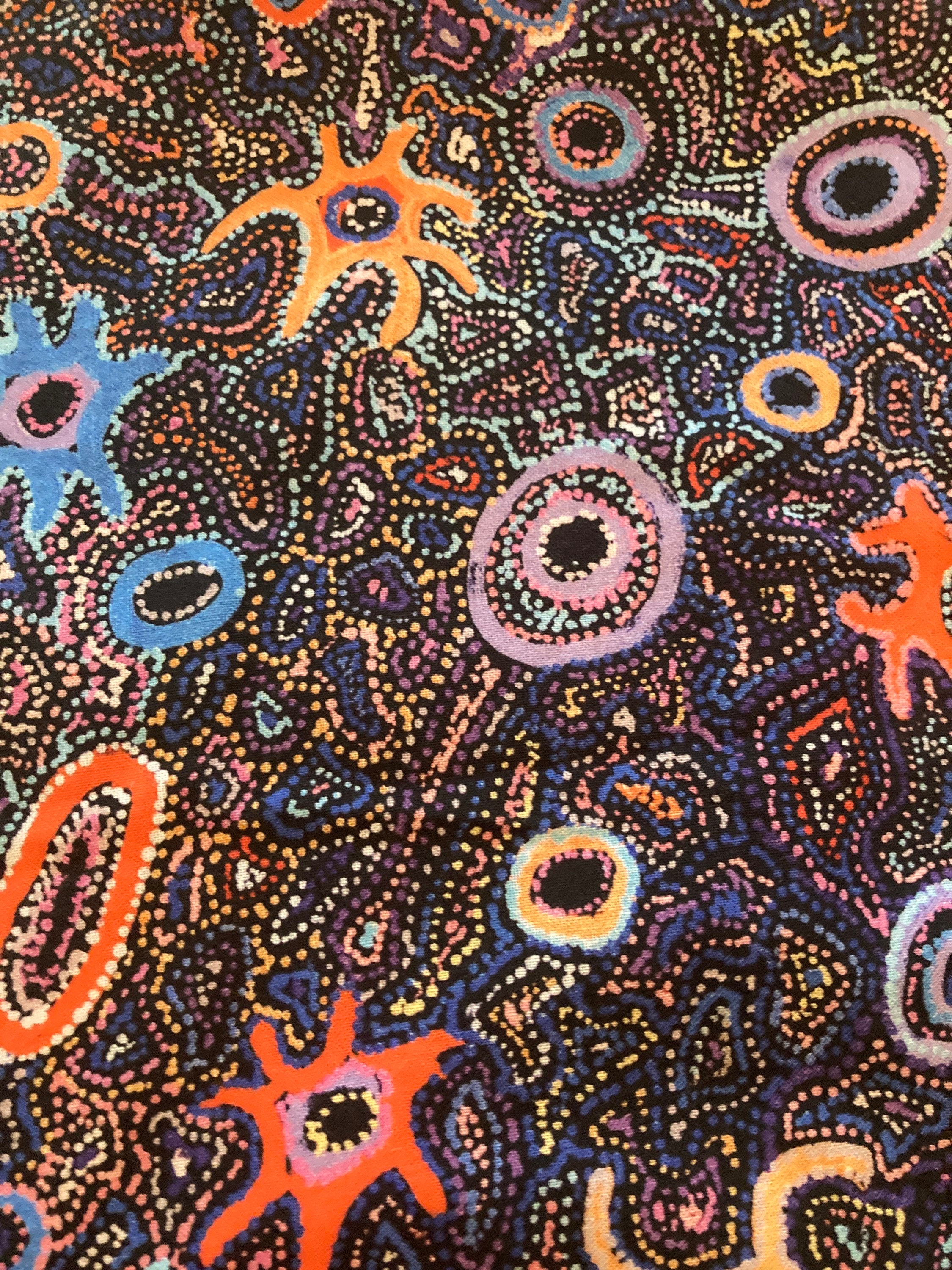 Aboriginal Babys Blanket Yumari Dreaming with white Etsy