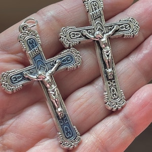 French Ornate Rosary or Pendant Crucifix