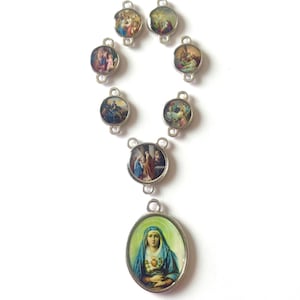 Set di parti per la coroncina di sette dolori Siete Dolores of Mary immagine 1
