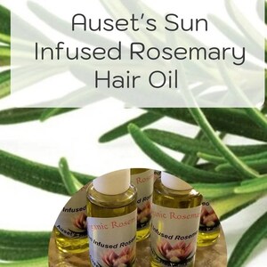 Auset&#39;s Organic Sun Infused Hair Rosemary Oil 2 oz