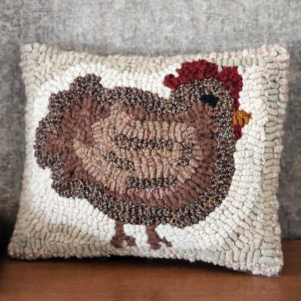 Primitive Wool Pillow Etsy