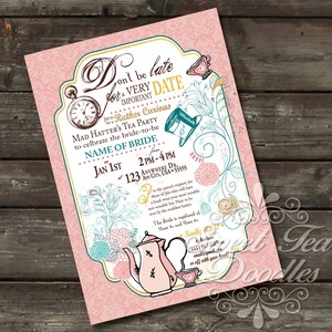 Mad Hatter Tea Party invitation