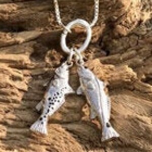 Speckled Trout Necklace Etsy