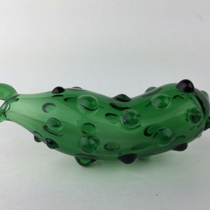 Hand-blown Glass Pickle Ornament - Etsy
