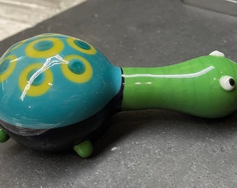 Custom for SF - Green and teal turle pipe