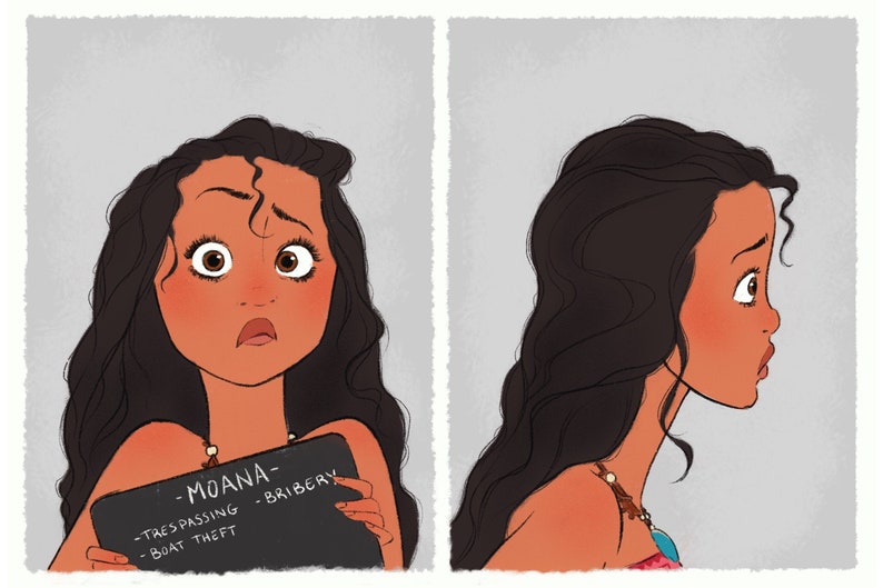 Princess Mugshots Moana image 0