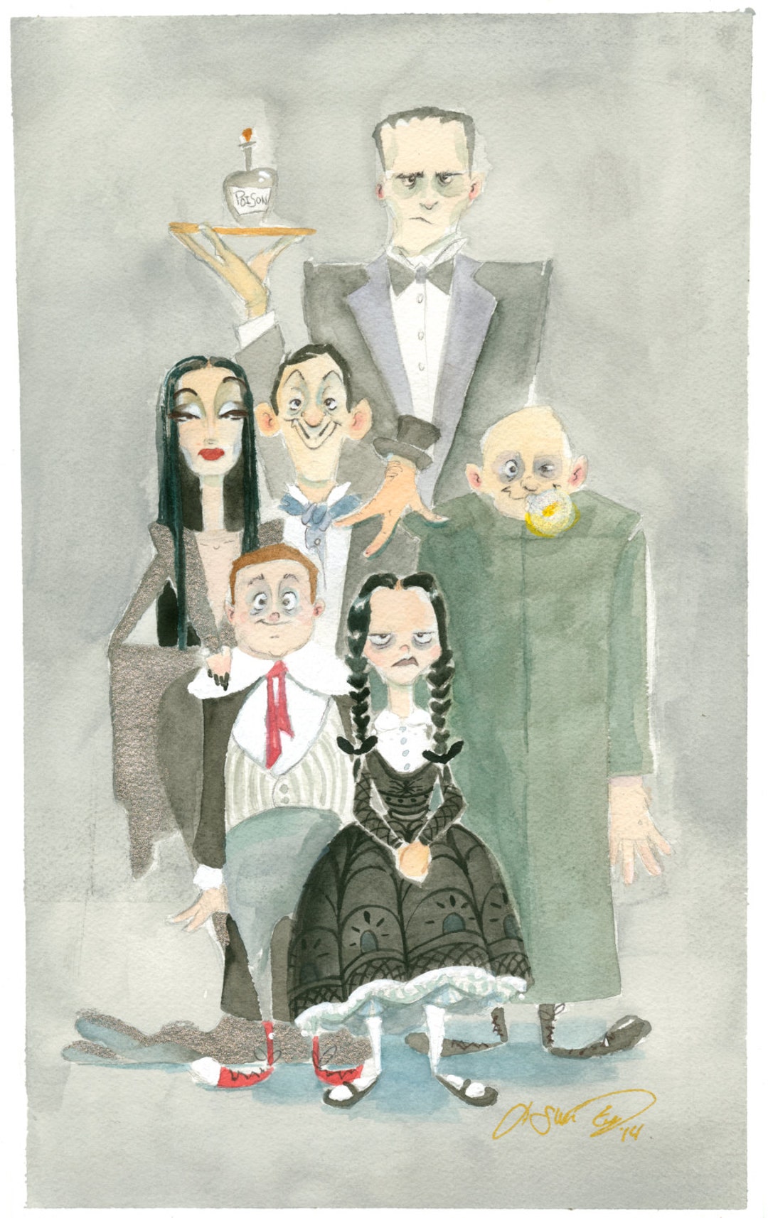 Addams Family Portrait - Etsy