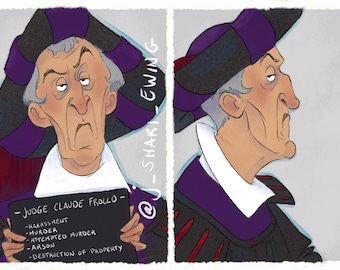 Villain Mugshots - Judge Claude Frollo