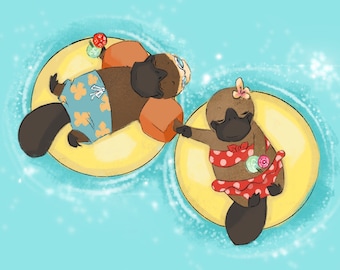 Peter + Penelope Platypus - Lazy River Lovies