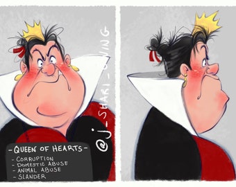 Villain Mugshots - Queen Of Hearts