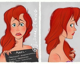 Princess Mugshots - Ariel