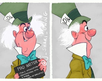 Villain Mugshots - Mad Hatter