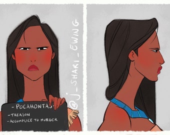 Princess Mugshots - Pocahontas