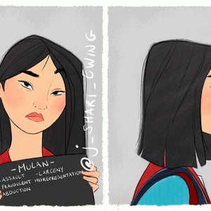 Princess Mugshots - Mulan