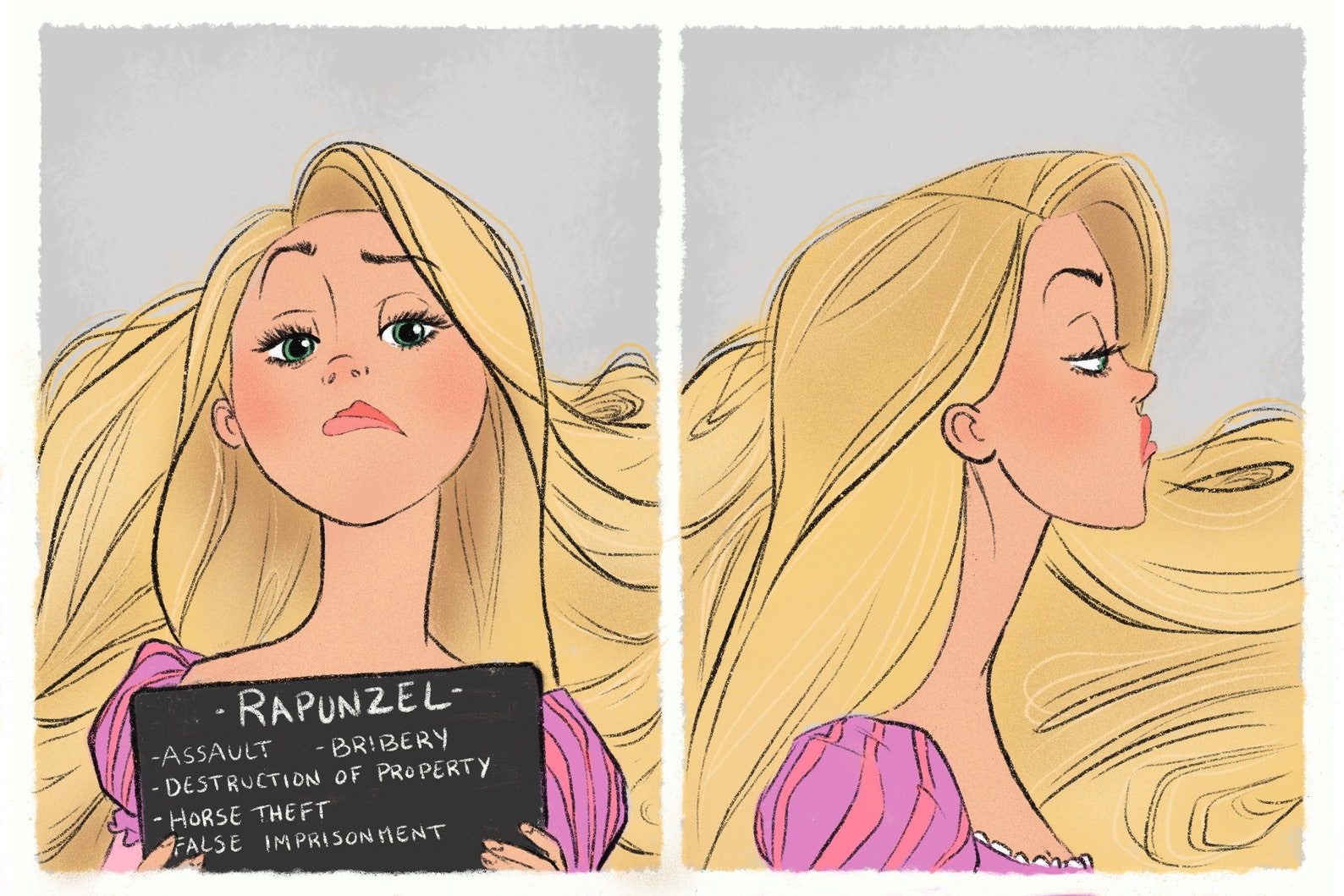 Your Fav Disney Princesses Have Turned To A Life Of Crime, And You Can Buy ...