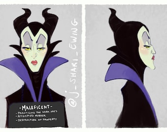 Villain Mugshots - Maleficent