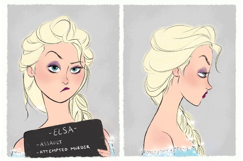 Princess Mugshots Elsa image 0