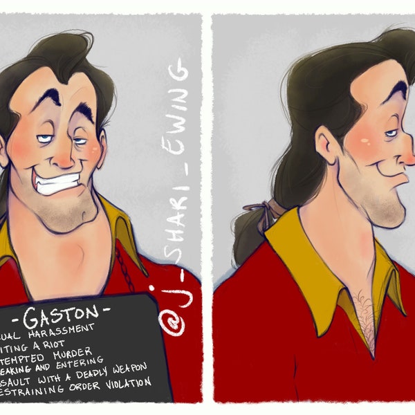 Villain Mugshots Etsy