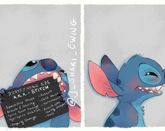 Villain Mugshots - Experiment 626 (a.k.a. - Stitch)