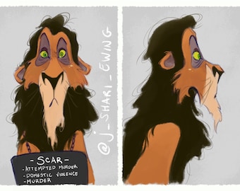 Villain Mugshots - Scar