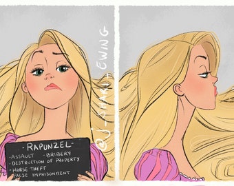 Princess Mugshots - Rapunzel