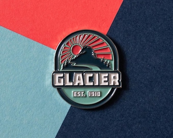 Glacier National Park Enamel Pin | Collectible Pin | Outdoors | Travel | Nature Lover