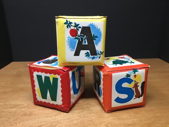 plastic alphabet blocks