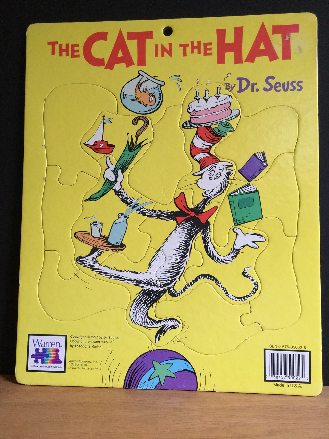 Dr Suess Cat in The Hat Puzzle / Juggling / Balancing / 1985/ Etsy