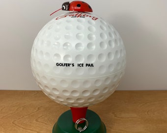 Ice Pail 1 Golf Ball on Tee Ice Bucket 