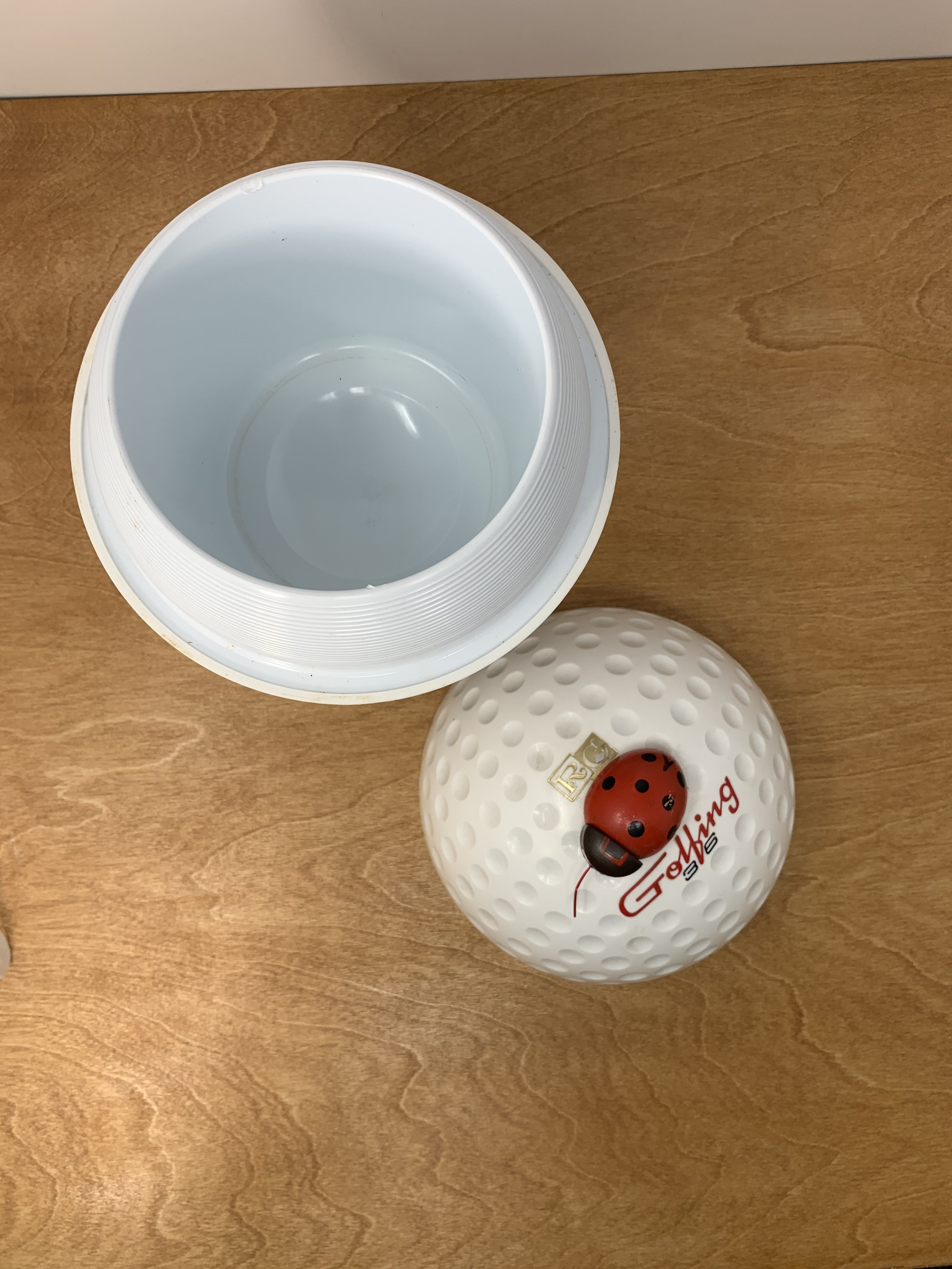 Ice Pail 1 Golf Ball on Tee Ice Bucket 